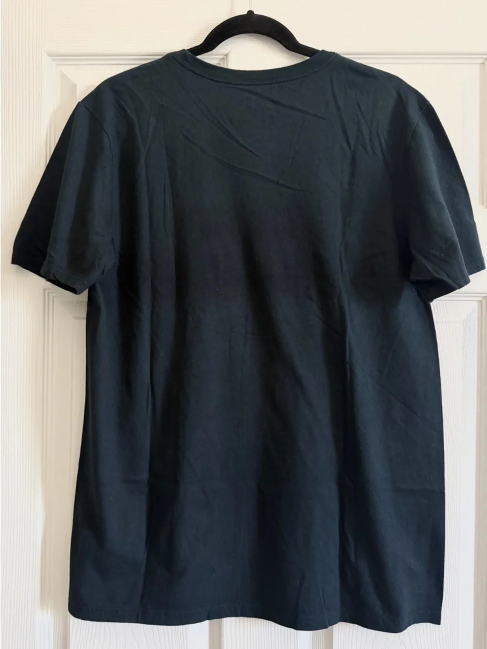 Nike Black Tee with White Swoosh and Text
